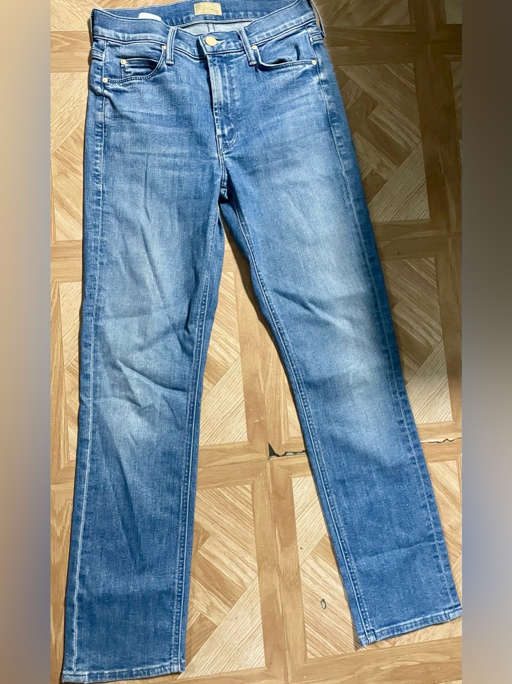 MOTHER Men's Blue Straight Jeans